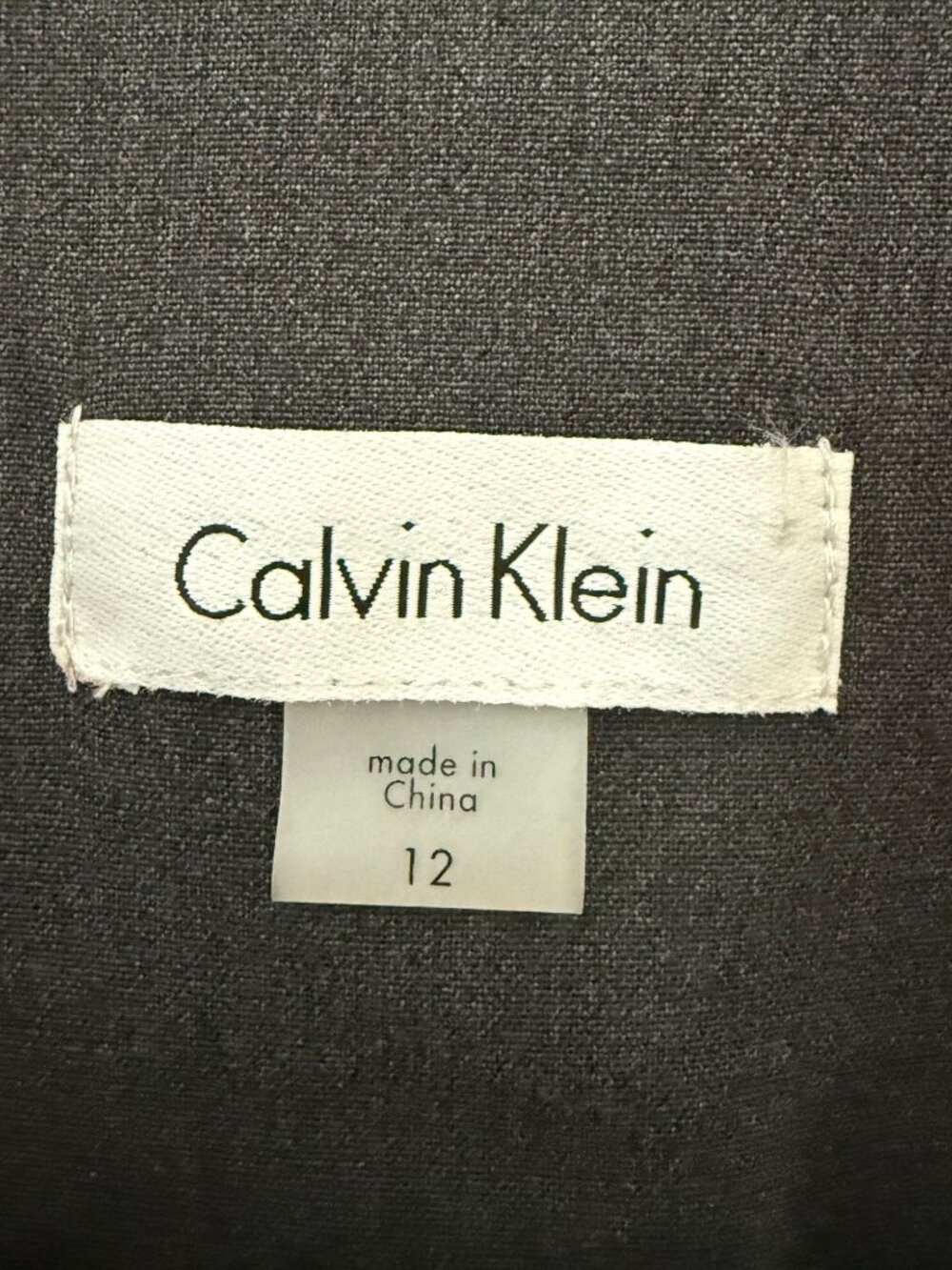 Calvin Klein Womens Sleeveless Charcoal Gray Blazer Dress Size 12 With Tags - Picture 4 of 9